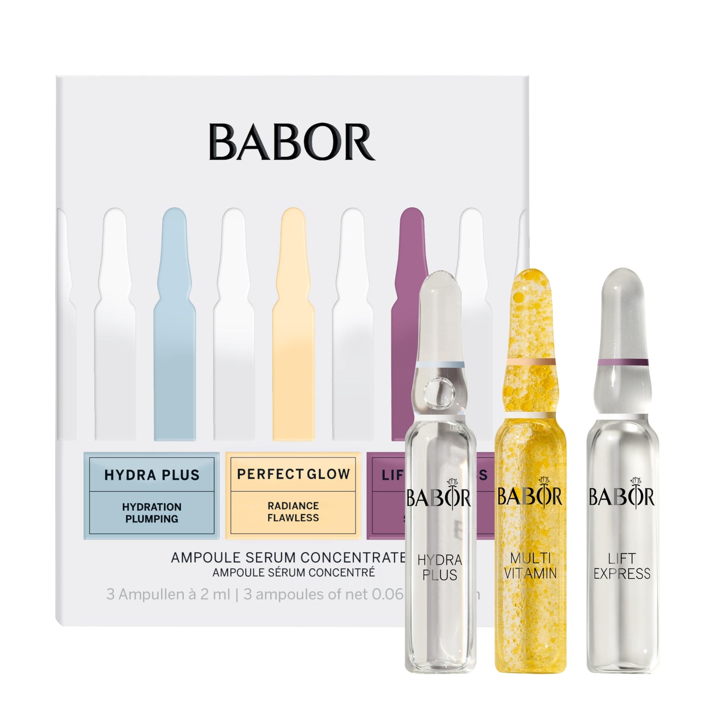 BABOR Hydra Plus Ampoule Concentrate, Moisturizing Skincare Capsule, Hyaluronic Acid Serum, Deeply Nourish to Plump and Smooth Skin, Anti Aging Serum 7 Day Treatment