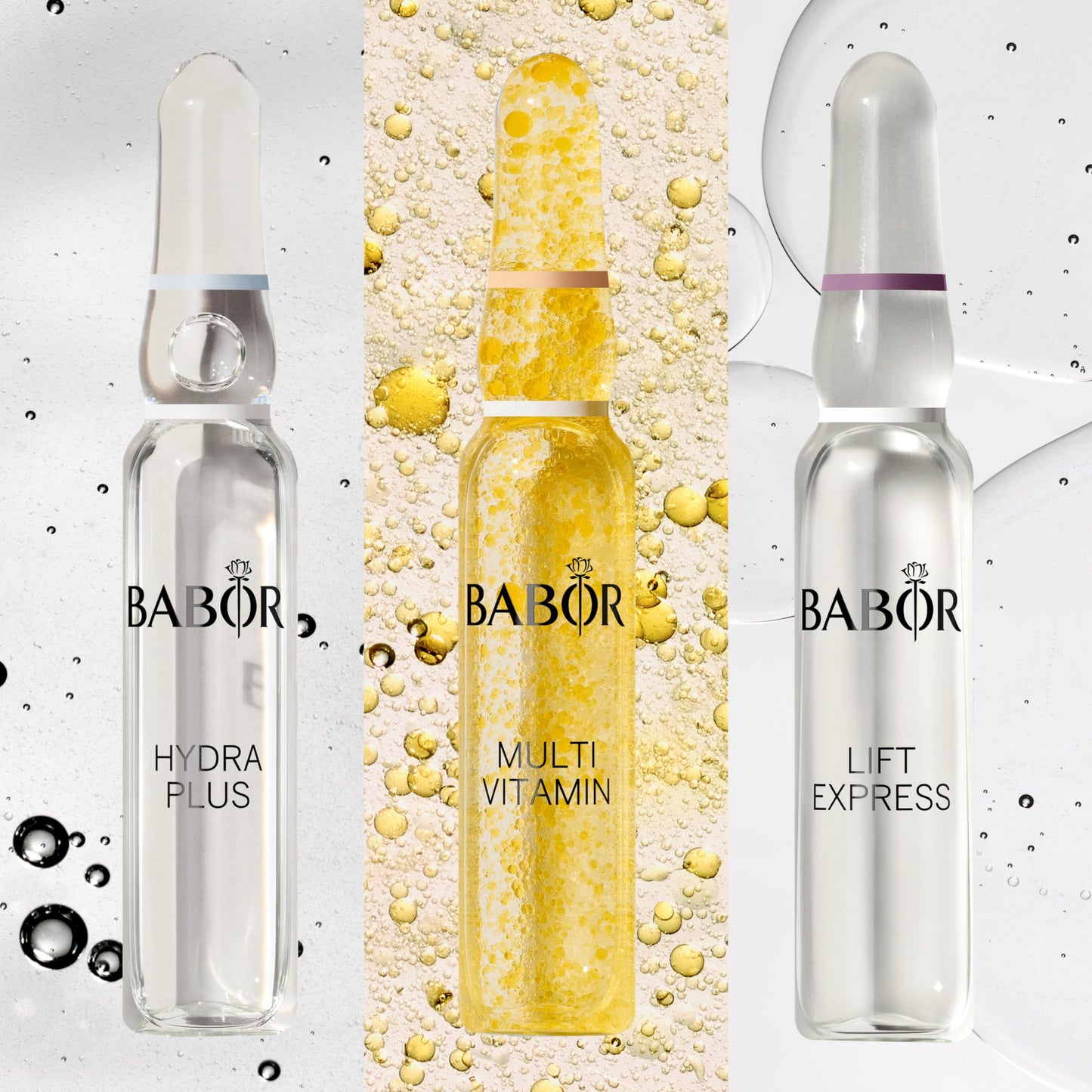 BABOR Hydra Plus Ampoule Concentrate, Moisturizing Skincare Capsule, Hyaluronic Acid Serum, Deeply Nourish to Plump and Smooth Skin, Anti Aging Serum 7 Day Treatment